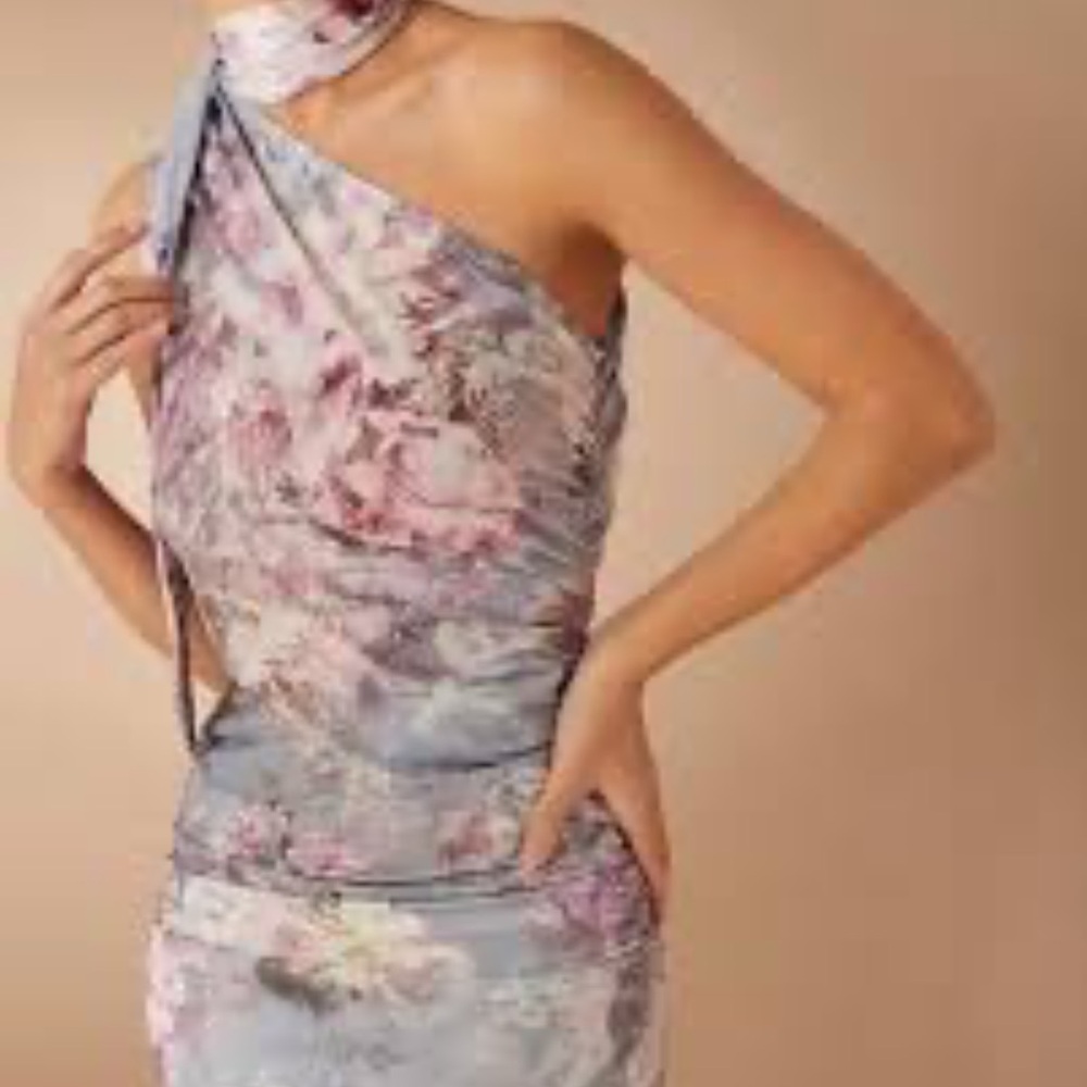 Nordstrom Floral One-Shoulder Dress